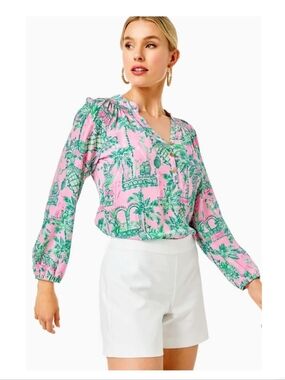 Lilly Pulitzer Alessi Shorts White Resort Chic Preppy Coastal Summer Staple 6